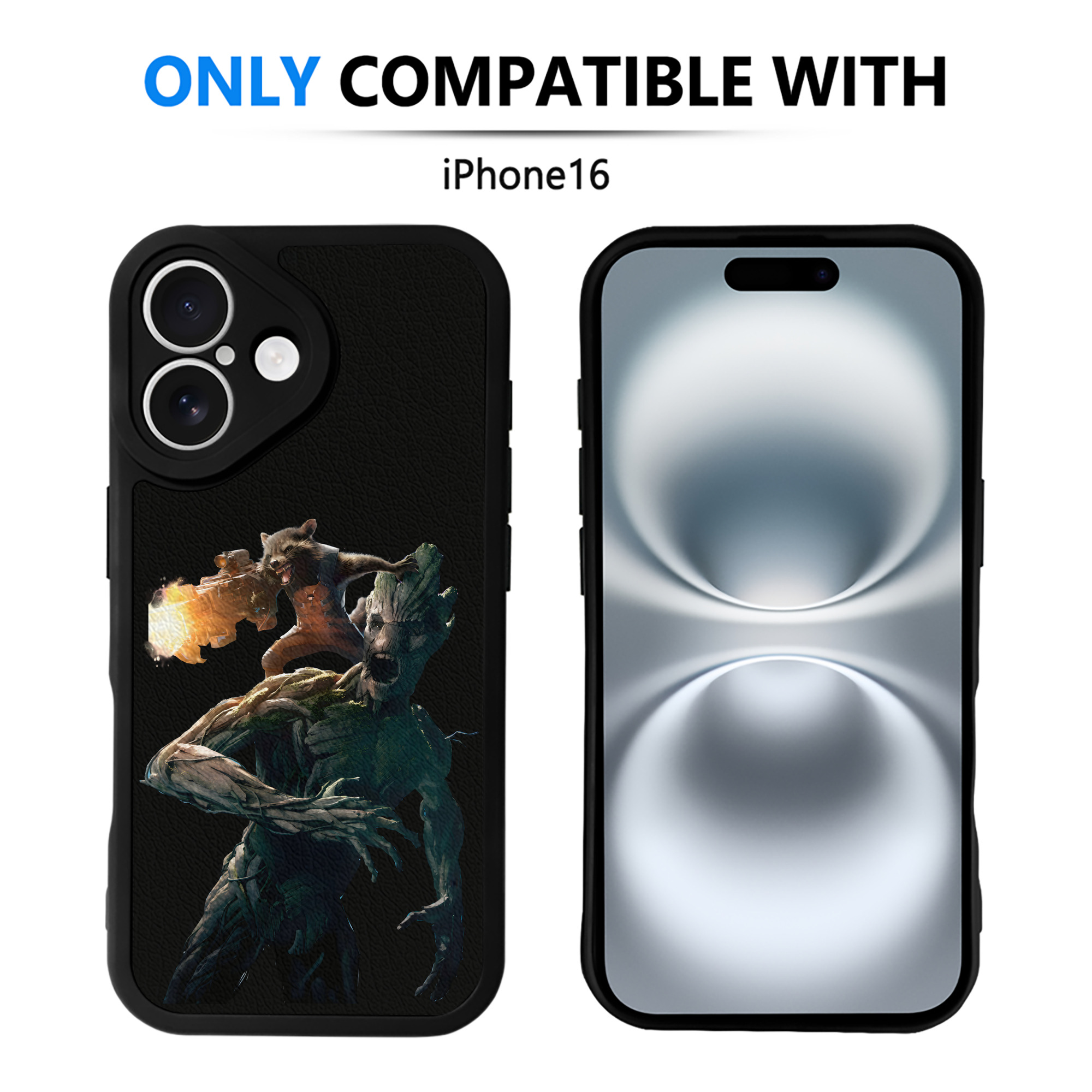 （画像用） アベンジャーズ The Avengers 【iPhone 16シリーズ対応】シリコンスマホケース（レザー調） 材質：シリコン